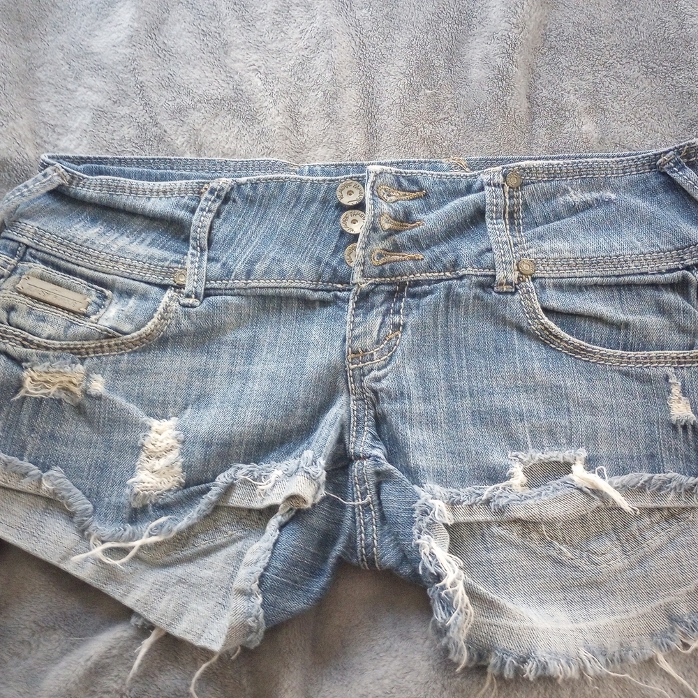 Distressed Denim Women Shorts